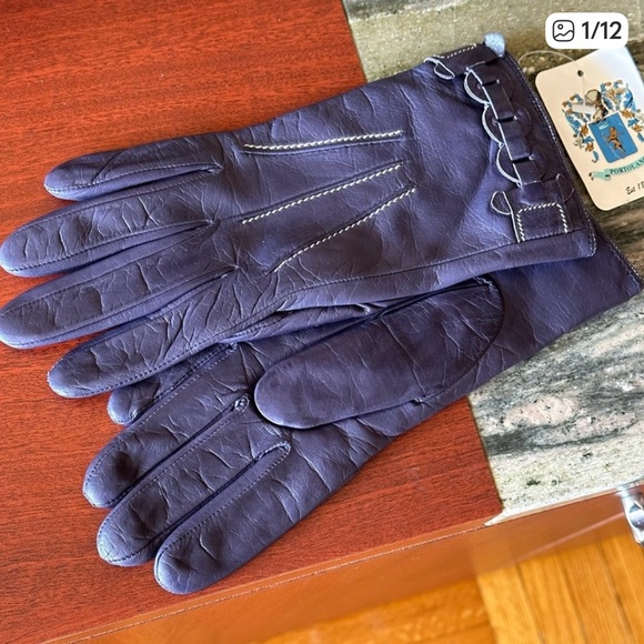 NWT PORTOLANO Italian LambskinLeather Cashmere lined Gloves s 8.Italy.Retail$150 - Picture 13 of 14